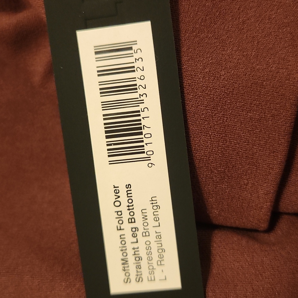 Brown ONER Foldover Softmotion Straight Leg Pants - Picture 7 of 9